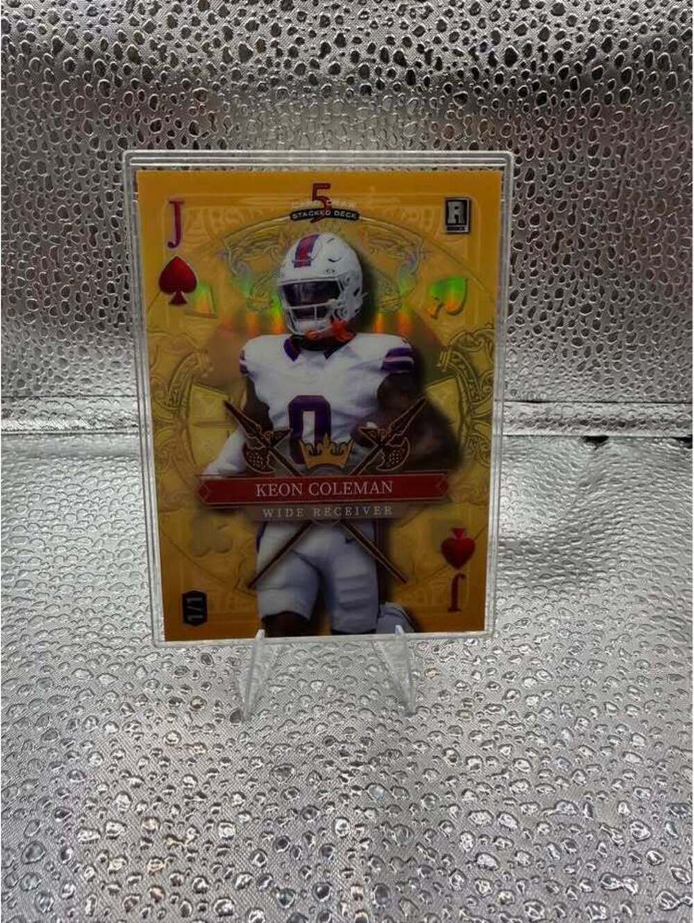 Keon Coleman 1/1 Rookie Card – 2024 Wild Card Stacked Deck Bills RC